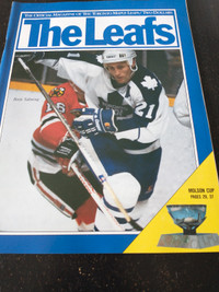 1987-1988 Toronto Maple Leafs program vs Boston Bruins