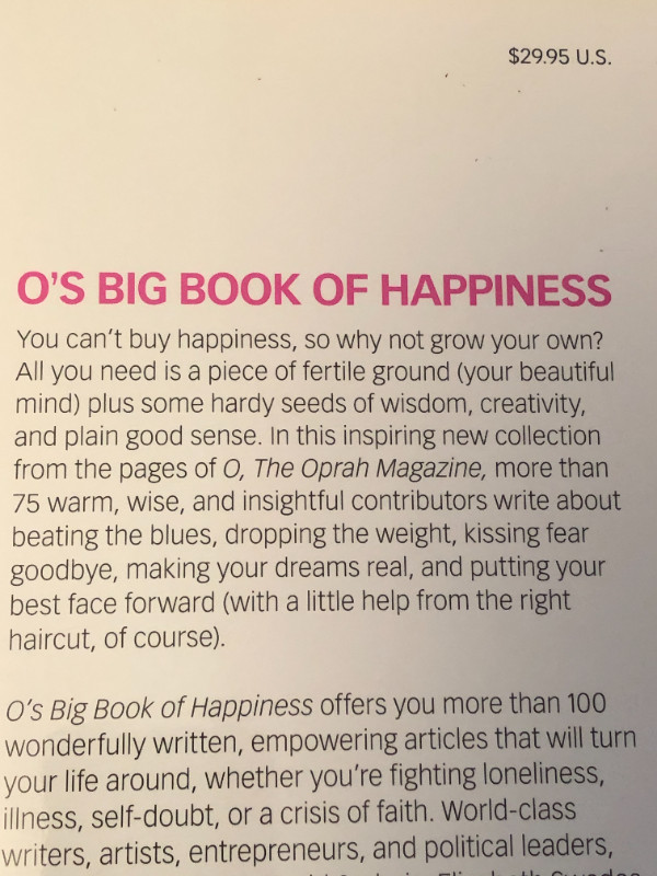 Oprah Big Book of Happiness - $10 in Non-fiction in Calgary - Image 4