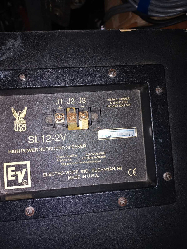 Electro voice Sl-12 cinema speakers in Speakers in St. Catharines