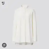 Uniqlo +J Supima cotton Stand Collar Long Sleeve Shirt