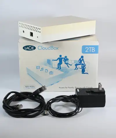 LaCie CloudBox 2TB Home Network Hard Drive NAS Storage Access, View more