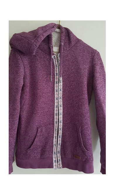 Roxy Womens Size S Purple Maroon Sherpa Lined utility Jacket, View more