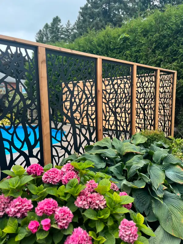 fence , post holes and decking628647407198731216