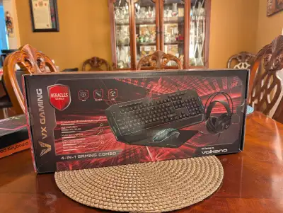 RGB gaming kit (headset,mouse,pad and keyboard), View more