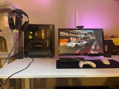 Gaming PC with peripherals, View more