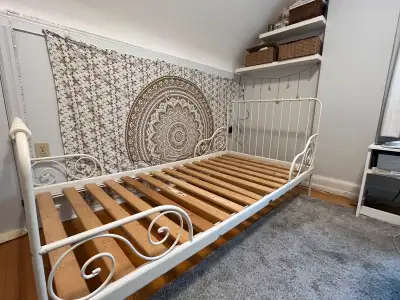IKEA White Twin bed frame, View more