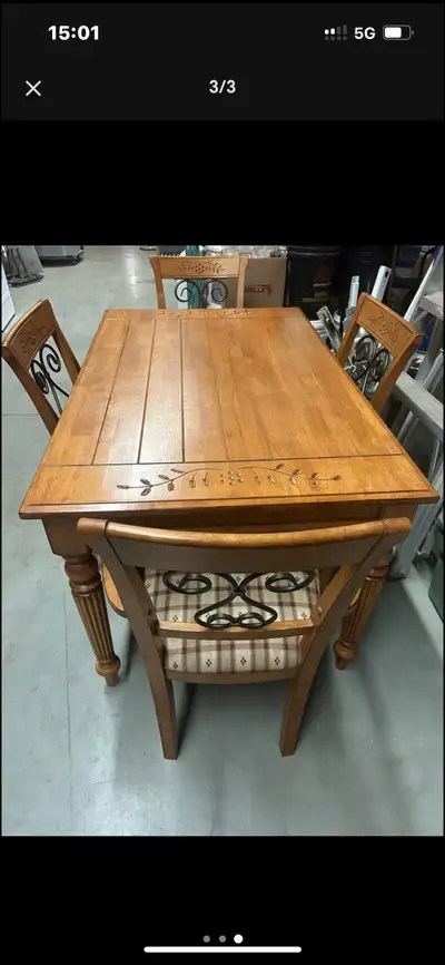 set de cuisine 1 table +4 chaises + 2 chaises capitaines, View more