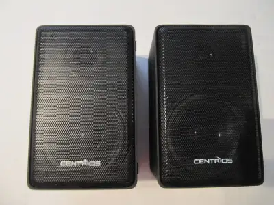 Centrios 7 Model 401-2000 Die Cast Metal BookShelf Speakers 2004, View more