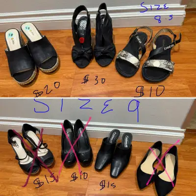 variety of women’s shoes, View more