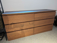 Malm Double Drawers (Brown) 