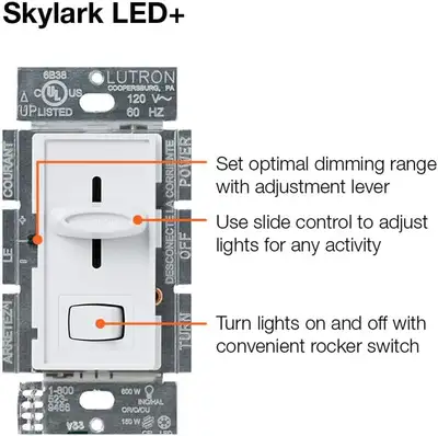 Gradateur / "Dimmer" Variateur d'intensité unipolaire/3 voies, View more