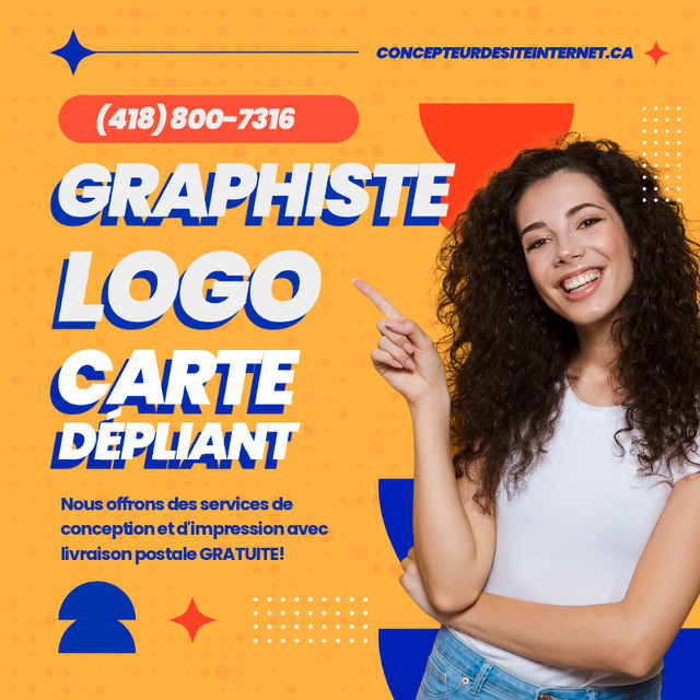 Graphiste, Infographiste, Carte d’affaire, Logo, site web dans Autre  à Ville de Québec