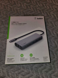 Belkin 6 in 1 multi-port adapter usb c for Apple MacBook Air pro