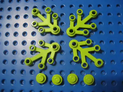 Lego Lime Smaller Leaf Lot X4 Tree Foliage, View more