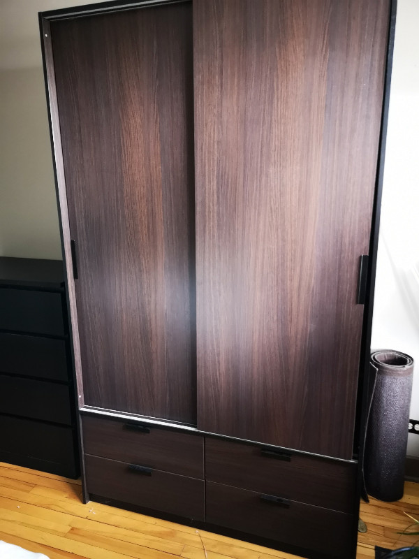 Ikea Trysil Wardrobe with Sliding Doors & 4 Drawers Dressers