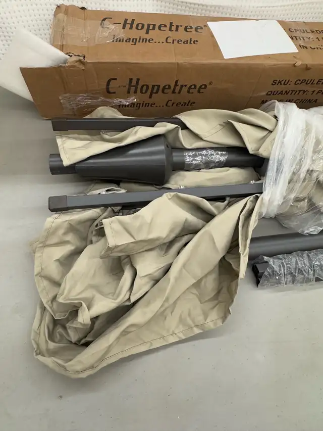 6.5 x 10 ft Patio Umbrella With LEDs  in Patio & Garden Furniture in Hamilton - Image 10