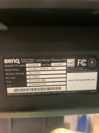 BENQ 24 inch monitor (please read)