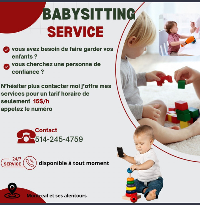 Baby-sitter /nanny dans Garderie  à Ville de Montréal