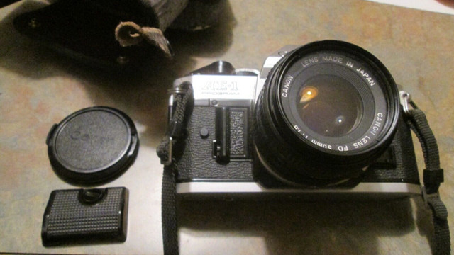 Canon AE-1 Program 35mm SLR Film Camera with Canon FD 50mm F1.8 in Cameras & Camcorders in St. Catharines
