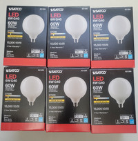 Satco 6W G40 LED Light Bulbs - Warm White - Brand new