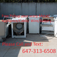 Free pick up scrap Metal/Appliance...  647-313-6508