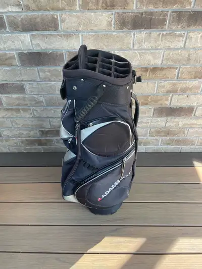 14 slot Adams Golf cart bag Lots of pockets… Cooler pocket, umbrella lock and towel ring No rain hoo...