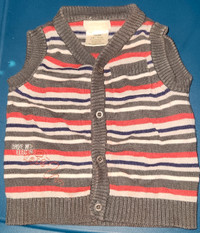 Sweater vest button up 9 months 