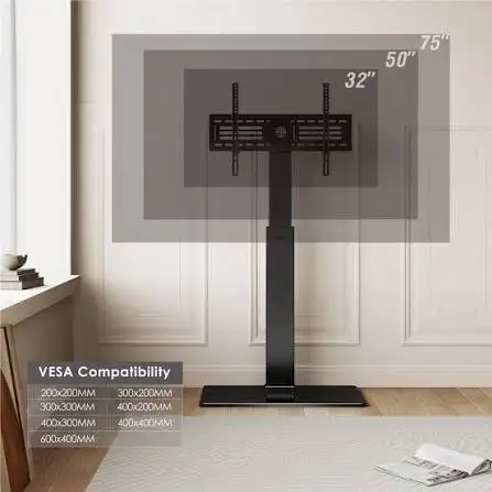 Like New Floor TV Stand with Swivel Mount for 32”-65” TVs – Box in Video & TV Accessories in Ottawa - Image 3