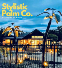 Modern Home outdoor Palm Tree decor