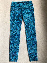 Nike Dri-Fit blue leopard print pants (size small)