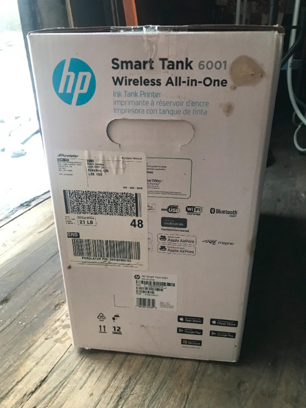 Used HP Smart Tank 6001 Color Inkjet All-in-One WiFi Printer in General Electronics in Kawartha Lakes - Image 4