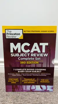 MCAT Princeton Review Complete Set 3rd Edition brand new
