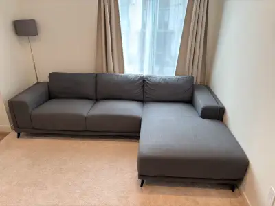 Gently Used L Shaped Sectional Couch - Structube Ariane, View more