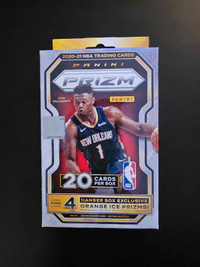 2020-21 Panini Prizm NBA Basketball Hanger Box Orange Ice Prizms