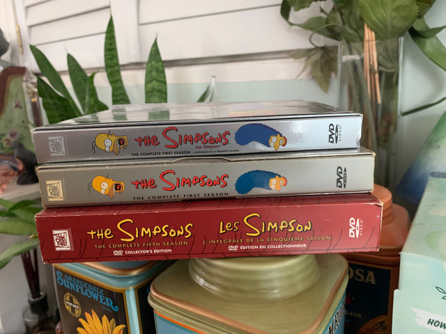 Simpsons dvds.  seasons 1, 2, 3, 4, 5 and 3 extra-1, 1, 5 in CDs, DVDs & Blu-ray in Bedford - Image 3