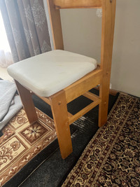 Wood desk chair