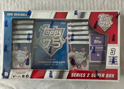 NEW Topps 2026 Baseball Cards Series 2 Super Box, View more