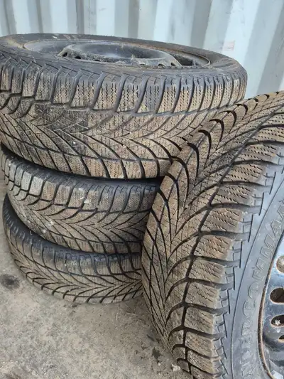 Two sets of winter tires. Selling separate. Goodyear 225/55R17 winter tires. 4 tires. Only used 2 se...