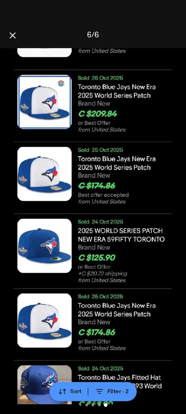 WANNA WIN THE HOLIDAYS? Give them a Jays World Series hat! 7 7/8 in Men's in Stratford - Image 10