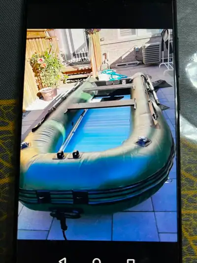 10-foot Inflatable Boat in 95% New Condition, View more