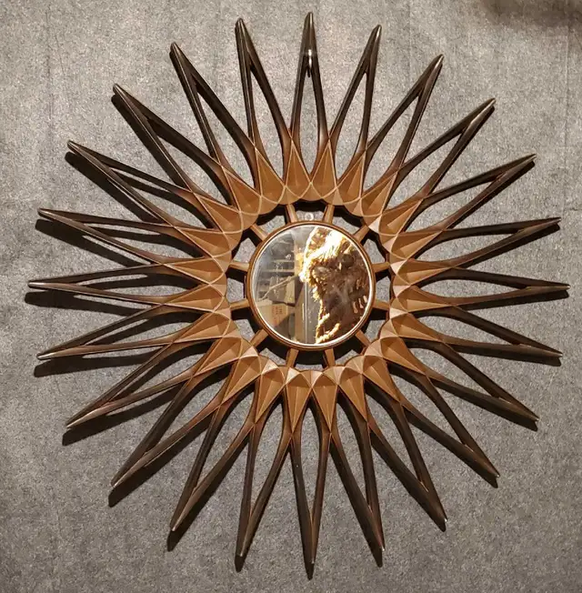 Syroco Sunburst Wall Mirror LARGE 30" in Home Décor & Accents in Ottawa - Image 2