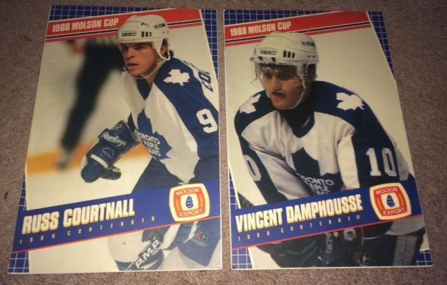 Toronto Maple Leafs Poster boards Damphousse & Courtnall 1980s in Arts & Collectibles in St. Catharines