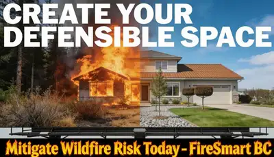 Wildfires are a Huge Risk to Property Owners in British Columbia, FireSmart mitigation services for...