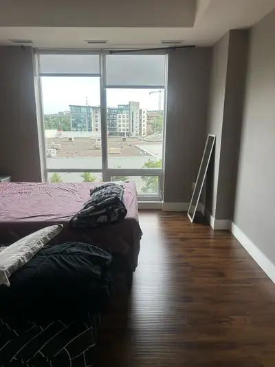 Spacious master bedroom available for a couple with a walk-in closet and attached ensuite bathroom f...