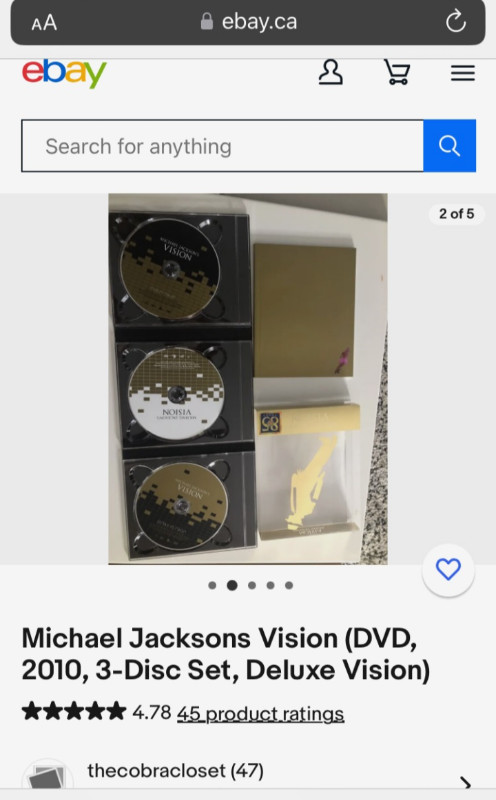 Mint condition Michael Jackson DVD set in CDs, DVDs & Blu-ray in Cole Harbour - Image 2
