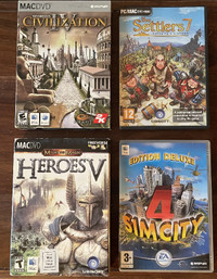 4 Jeux pour MAC (Civilization IV / Heroes V / Sim City 4)