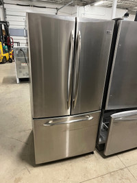 GE stainless steel 33” fridge 