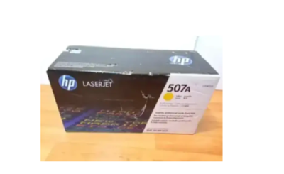 TOUT NEU HP 507A (CE402A)YELLOW ORIGINAL LASERJET INK CARTRIDGE, View more