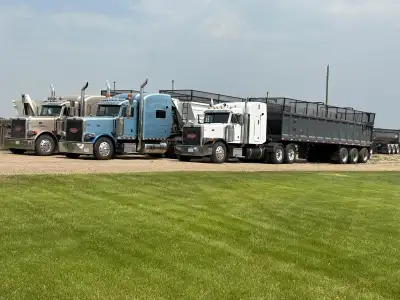 Offering custom gravel, silage, and manure hauling services. Call or text Abe @ 4034858676