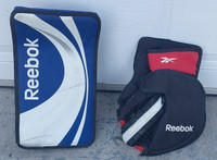 Bloqueur et mitaine Reebok pour hockey